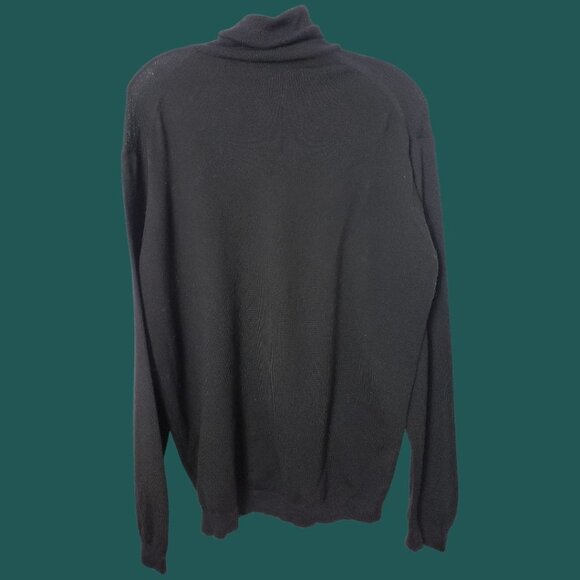 Emporio Armani Mens Turtleneck Sweater Black Size 36 - Picture 4 of 11